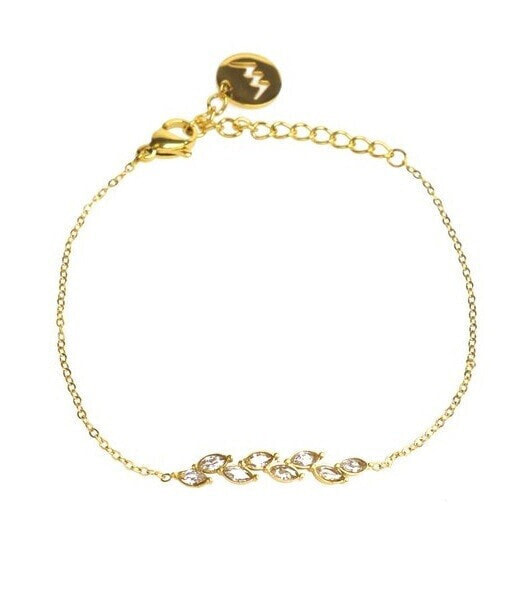 Decent gold plated bracelet with Zotia Gold crystals