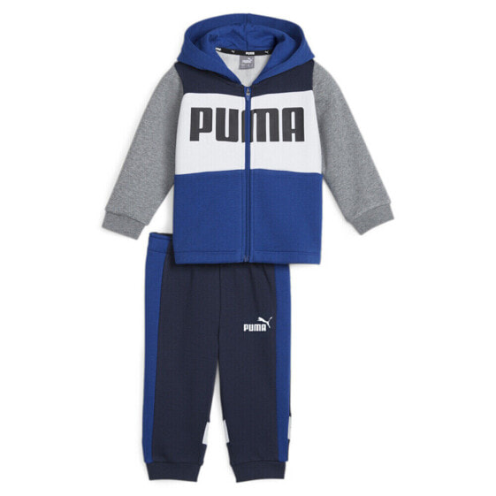 Puma TwoPiece Minicats Colorblock Full Zip Jacket & Joggers Set Toddler Boys Siz