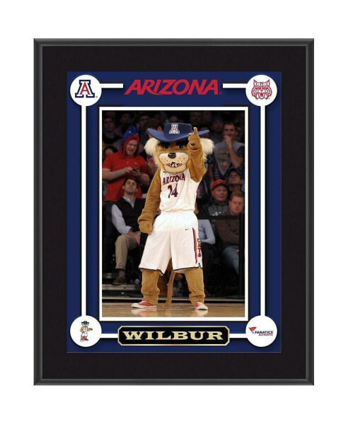 Arizona Wildcats Wilbur 10.5'' x 13'' Sublimated Mascot Plaque