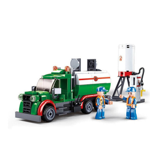 SLUBAN Town Fuel Truck 267 Pieces Construction Game