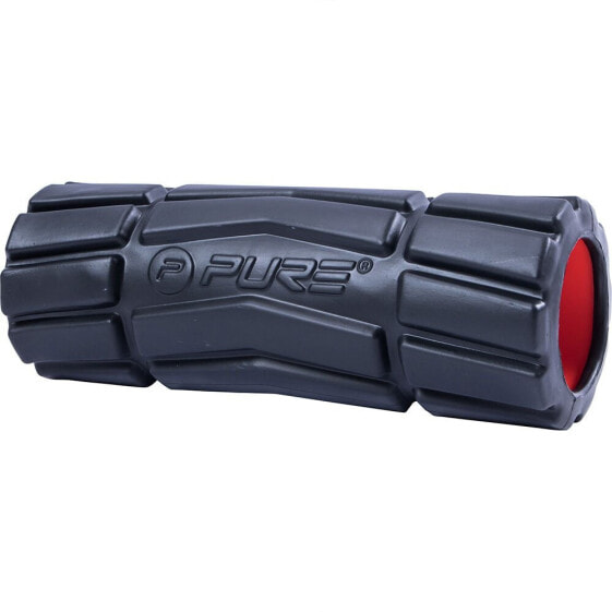Ролик для массажа Pure2Improve Firm Foam Roller 38x14см 900г черно-красный, спорт и отдых, тренажеры и фитнес, аксессуары и принадлежности