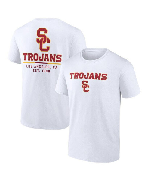 Men's White USC Trojans Game Day 2-Hit T-shirt