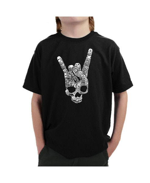 Big Boy's Word Art T-shirt - Heavy Metal Genres
