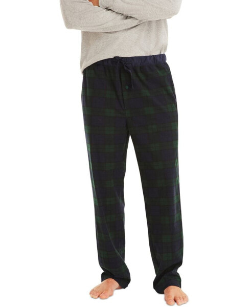 Men's Classic-Fit Plaid Fleece Pajama Pants