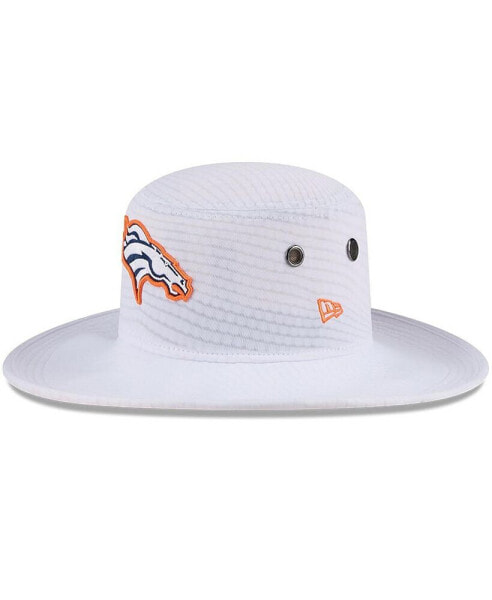 Men's White Denver Broncos 2024 NFL Training Camp Panama Bucket Hat