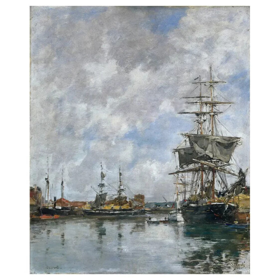 Wandbild Deauville Port Eugène Boudin