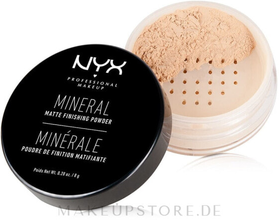 Loser Mineralpuder - NYX Professional Makeup Mineral Matte Finishing Powder 01 - Light / Medium