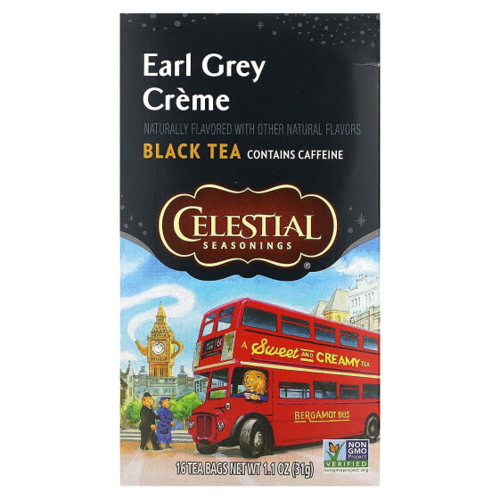 Чай черный Celestial Seasonings Эрл Грей Крем, 16 пакетиков, 31 г