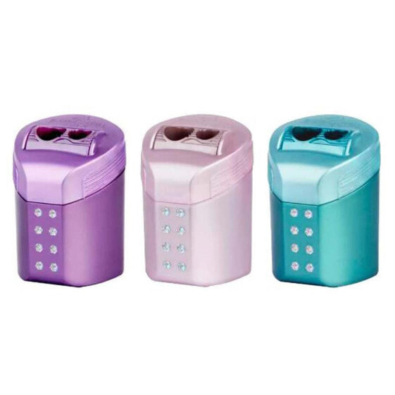 FABER CASTELL Double roll on sparkle pencil sharpener assorted