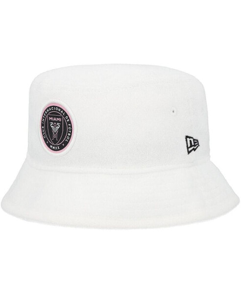 Men's White Inter Miami CF Logo Bucket Hat