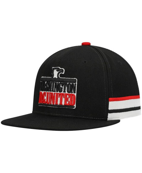 Men's Black D.C. United Historic Logo Since '96 Jersey Hook Snapback Hat