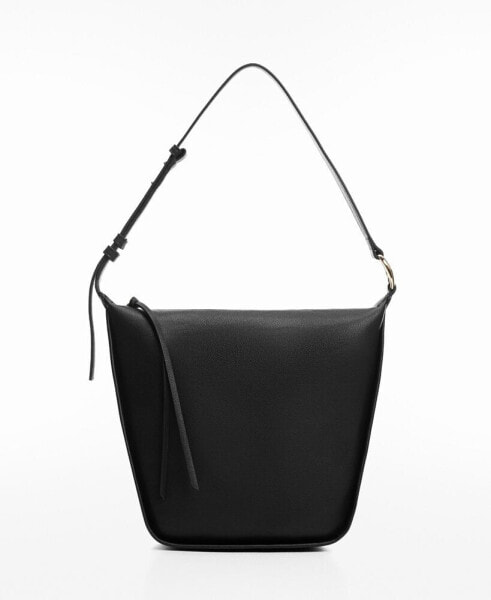 Women's Buckled Shoulder Bag