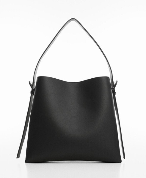 Women's Buckle Detail Shopper Bag