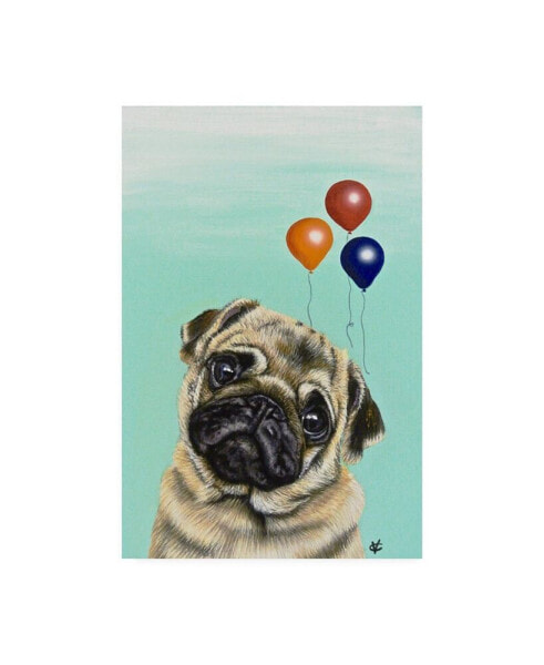 Victoria Coleman Party Dog IV Canvas Art - 37" x 49"