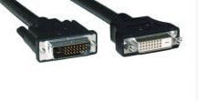 InLine DVI-D cable 24+1 M/F - Dual Link - 2 ferite cores - 2m