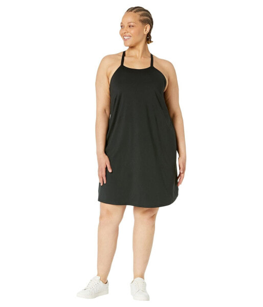 Madewell 291083 Women Plus MWL Flex Fitness Dress True Black Size 1X
