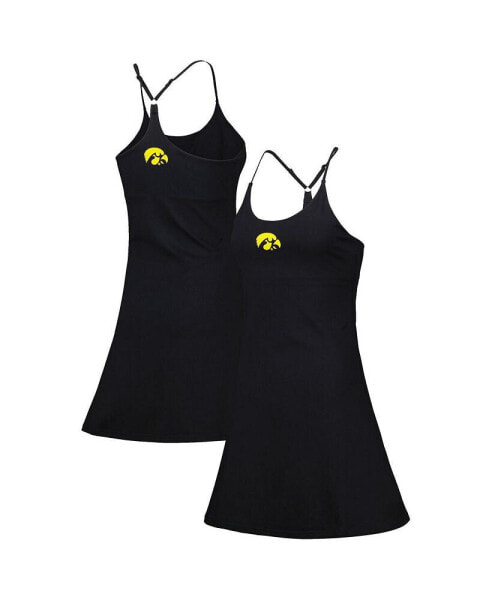 Women's Black Iowa Hawkeyes Campus Rec Dress