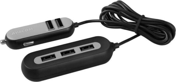 Зарядное устройство для автомобиля Avacom CarHUB 5x USB-A 2.4A