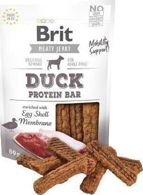 Лакомство для кошек Brit MEATY JERKY Protein Bar УТКА 80 г