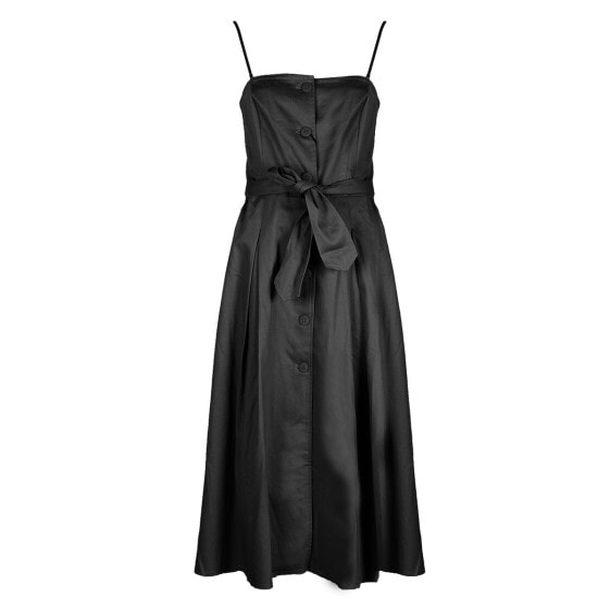 Женское вечернее платье черное на бретельках  Armani Exchange Sukienka