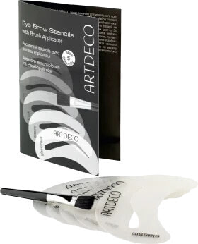 Augenbrauenschablone Eye Brow Stencils & Brush Applicator, 1 St