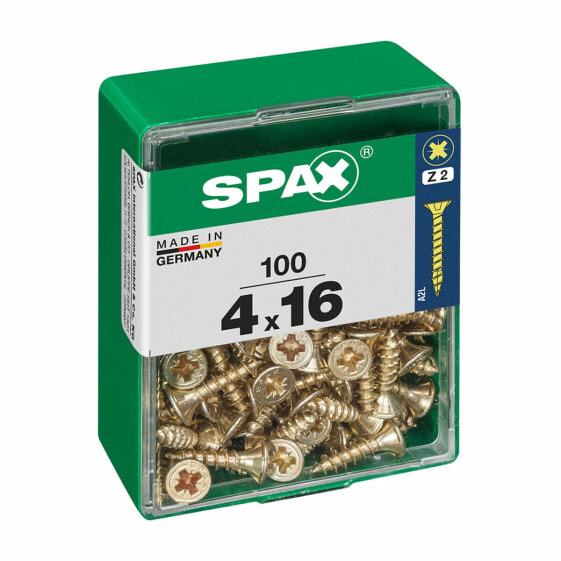 Коробка для винтов SPAX Шуруп Плоская головка (4 x 16 mm) (4,0 x 16 mm)
