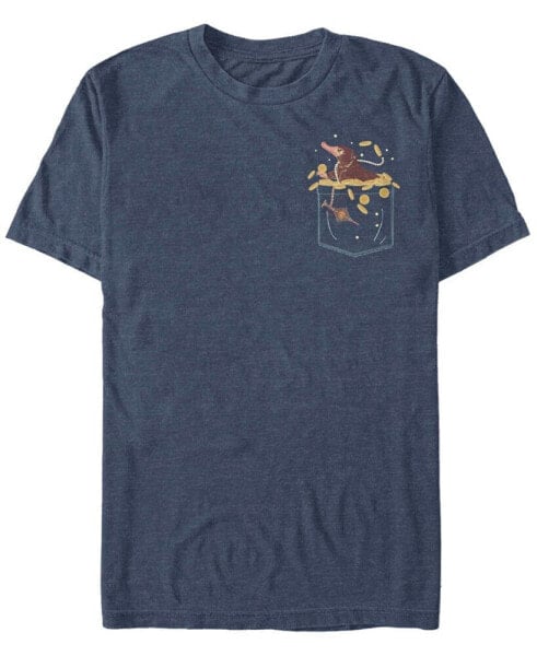 Men's Fantastic Beasts Niffler Pocket Short Sleeve T-shirt