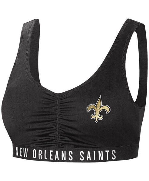 Women's Black New Orleans Saints All-Star Bikini Top