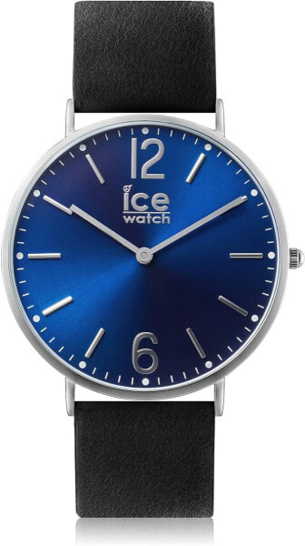 ICE-WATCH CITY Norwich - Elegante Schwarze Herrenuhr mit Lederarmband, Modell 012820