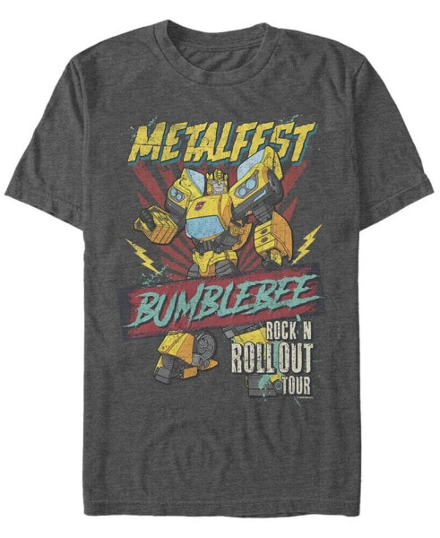 Men's Metal Fest Bumblebee Short Sleeve Crew T-shirt