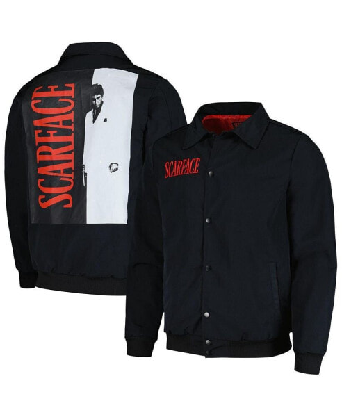 Men's and Women's Black Scarface Coaches Full-Snap Jacket