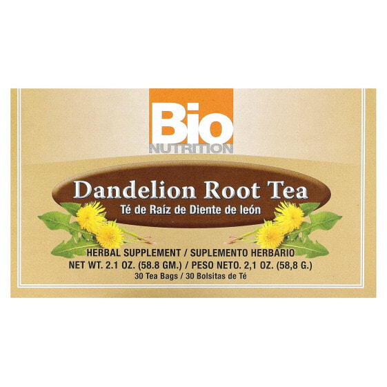 Dandelion Root Tea, Caffeine Free, 30 Tea Bags, 2.1 oz (58.8 g)