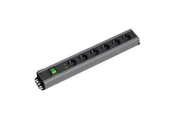 Удлинитель BACHMANN 300.007 - 2 m - 7 AC outlet(s) - Indoor - Type F - Black - Gray - 74 mm