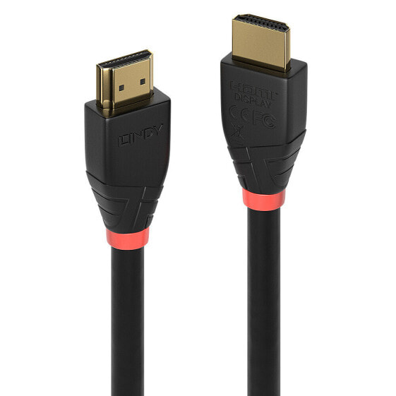 Кабель активный Lindy 7.5м 4K60 - HDMI Type A (стандарт) - HDMI Type A (стандарт) - 18 Гбит/с - канал обратной передачи аудиосигнала (ARC) - черный