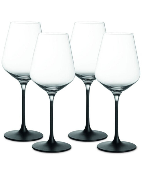 Villeroy Boch Manufacture Rock Blanc White Wine Glasses, Set of 4