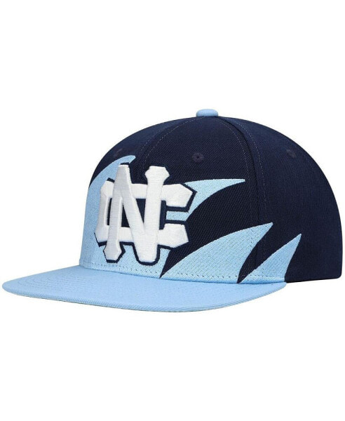 Men's Carolina Blue, Navy North Carolina Tar Heels Sharktooth Snapback Hat