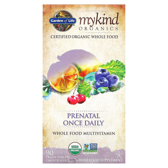 MyKind Organics, Prenatal Once Daily, 90 Vegan Tablets