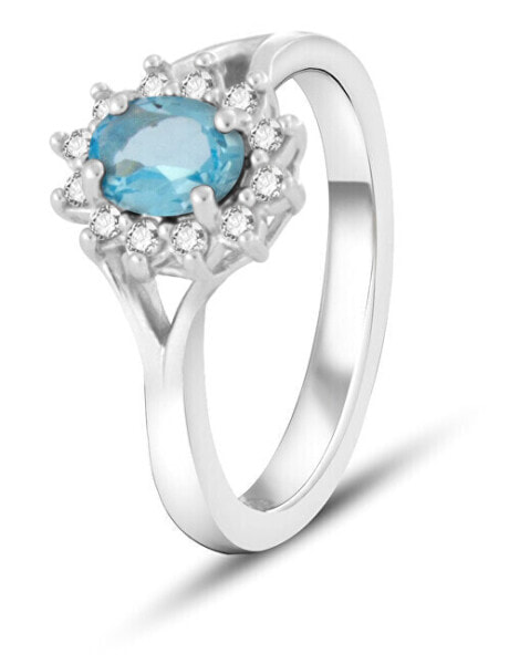 Charming ring with blue topaz TOPAGG4