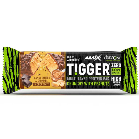 AMIX TiggerZero Multi-Layer 60g Protein Bar Peanut Butter