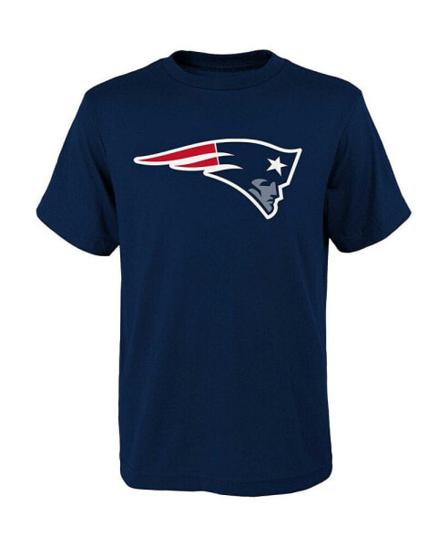 Big Boys Navy New England Patriots Primary Logo T-shirt