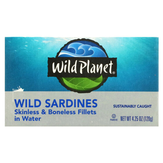 Консервы рыбы Wild Planet сардины без кожи и костей в воде 120 г
