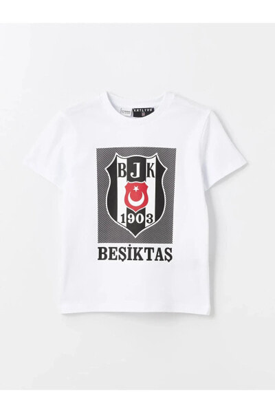 Футболка мальчика LCW Kids с коротким рукавом Beşiktaş - бренд LC WAIKIKI