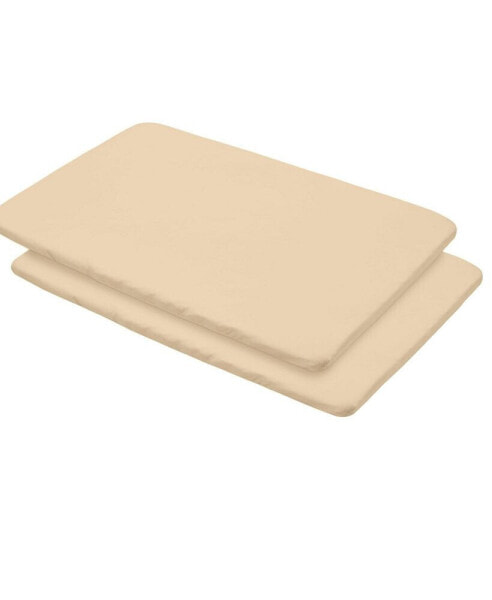 All-in-One Fitted Sheet & Waterproof Cover for 39" x 27" Play Yard Mattress (2-Pack)