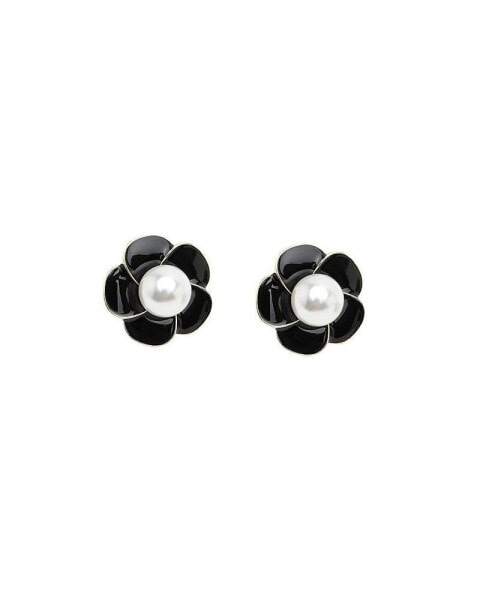 Women's Snowball Flower Stud Earrings