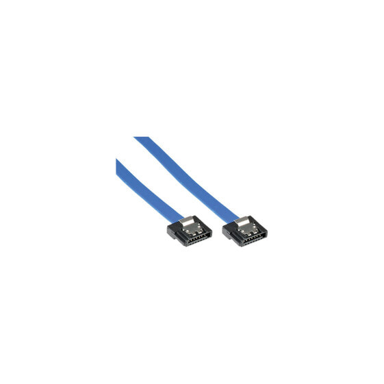 InLine 27701K кабель SATA 0,15 m Синий