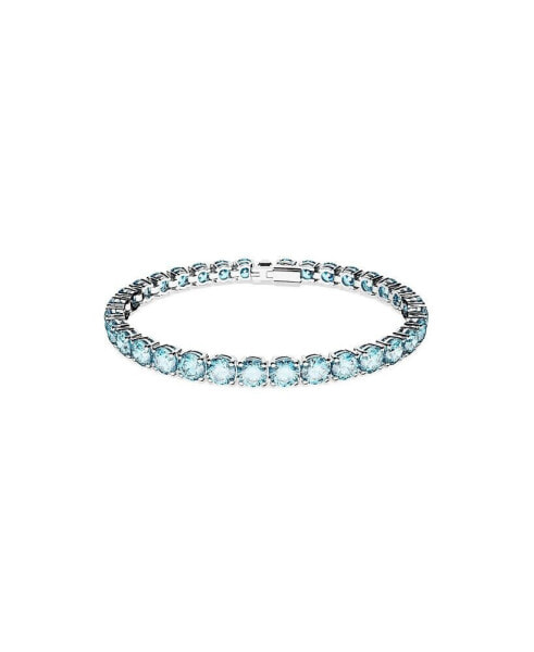 Crystal Round Cut Matrix Tennis Bracelet