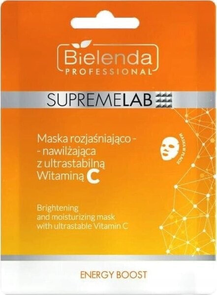 BIELENDA PROFESSIONAL_SupremeLab Energy Boost maska rozjaśniająco-nawilżająca z witaminą C 1szt.