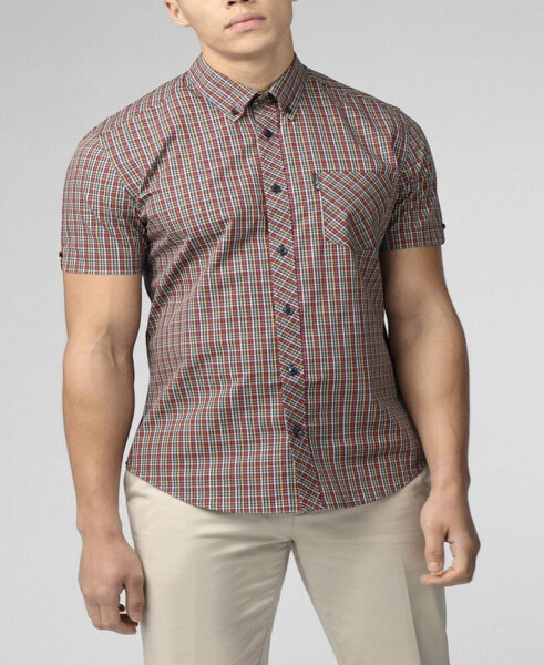 Men's Mini Gingham Short Sleeve Shirt