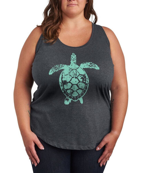 Футболка Hybrid Apparel летняя женская Sea Turtle Trendy Plus Size