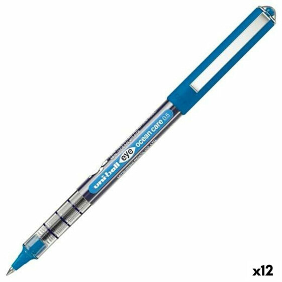 Ручка с жидкими чернилами Uni-Ball Eye Ocean Care Синяя 0,5 мм (12 штук)